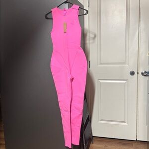 Vibrant Pink Skims swimsuit